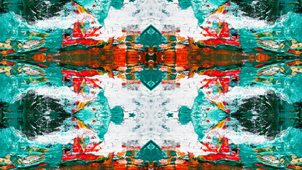 green and red abstract painting, abstract grunge background with grunge effect