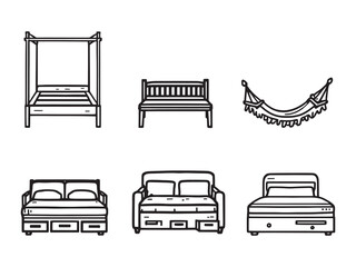 Contemporary bedroom furniture in clean line style