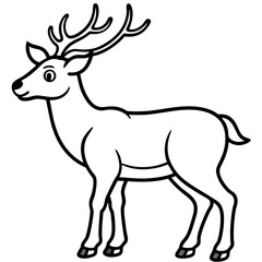 Reindeer Outline