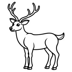 Reindeer Outline
