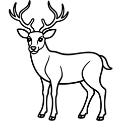 Reindeer Outline