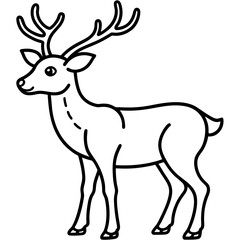 Reindeer Outline