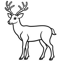 Reindeer Outline