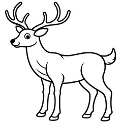 Reindeer Outline
