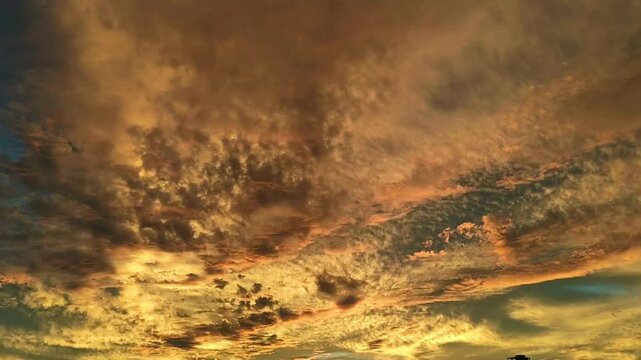 The beautiful sunset over the city.
