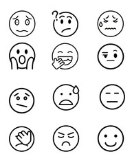 The Many Moods: A Collection of Expressive Faces.