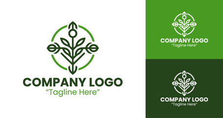 Eco-Friendly Green Logo for Nature and Sustainability Companies