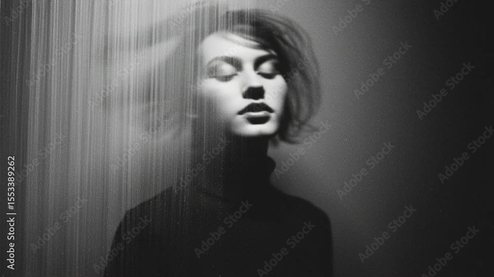 Poster figure appears in motion creating a sense of dynamism generative ai