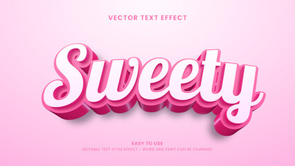 sweety editable text effect