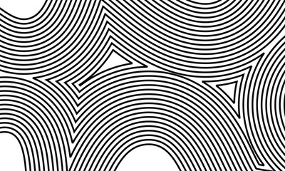 Layered Abstract Line Pattern