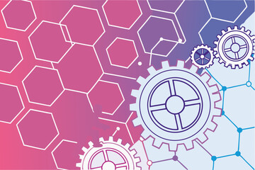 Gradient Mesh Tech Backgrounds Abstract Vector Set