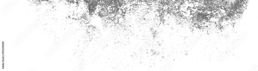 Poster Abstract grayscale image of particles scattering on black background.