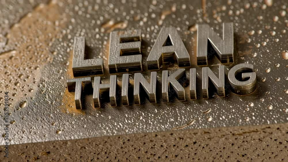 Poster metallic text showcasing 