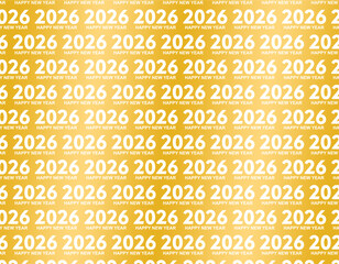 Happy new year 2026 background design for greeting card banner poster number 2026
