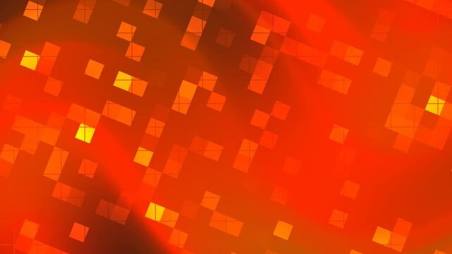 Dark 0range solid background Abstract pattern of blurry orange and yellow squares. Suitable for background designs, web graphics, and modern art concepts.

