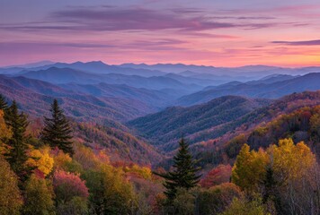 Obraz premium sunset in the mountains