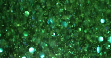 Vibrant green glitter exude festive atmosphere perfect for projects requiring magic and celebration. Design with elegance and sequins sparkle - Powered by Adobe