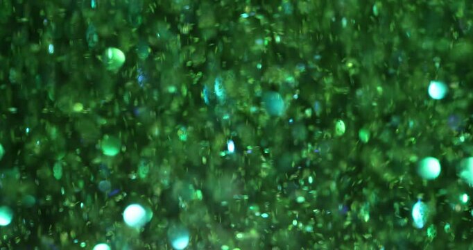 Vibrant green glitter exude festive atmosphere perfect for projects requiring magic and celebration. Design with elegance and sequins sparkle