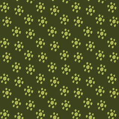 Floral art seamless vector pattern