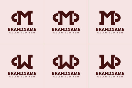 Letters CM CMD MD CW CWD WD Monogram Logo, for CW WC CWD CDW WCD WDC DWC DCW WD DW initials