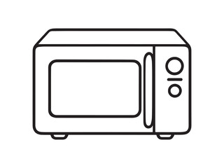 home appliance microwave line drawing style
