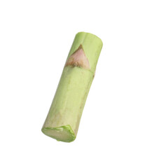 Piece of asparagus spear isolated on white
