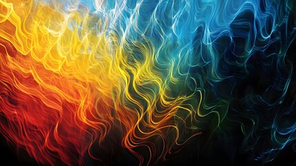 Abstract colorful wavy lines background design for wallpaper or graphic design projects usage exactly