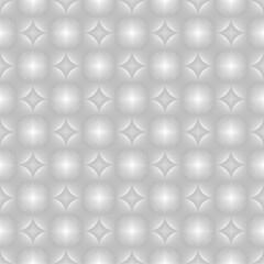 Seamless pattern of white golf balls on a gray background