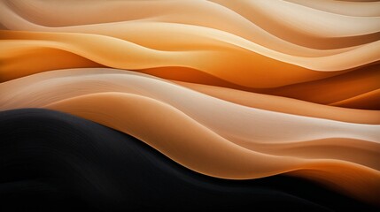 Obraz premium Ethereal Sands: A visual symphony of flowing, layered textures that evoke the undulating forms of desert dunes. Each layer presents a unique gradient of earth-toned colors.