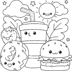 cartoon illustration of a chef holding a pizza