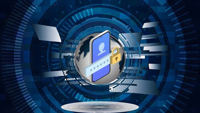 Secure mobile login with digital security and global network access