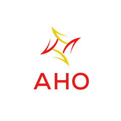 AHO  Logo design vector template