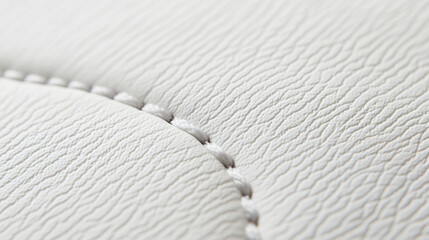 Elegant White Leather Stitching Pattern for Modern Design Projects Highlighting Textural Beauty and Versatile Applications in Fashion and Interior Aesthetics