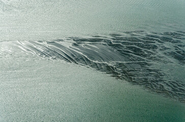 vue aérienne de la Baie de Somme en France