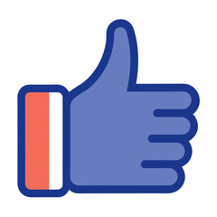 Obraz premium thumbs-up-approval-icon---vector-illustration