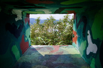 Camouflaged Bunker Viewpoint on Deokbong Mountain