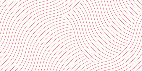red and white background ainstant noodle, pasta and spaghetti texture with geometric wavy lines. Ramen, pasta vector pattern.