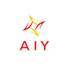 AIY Letter Initial Logo Design Template Vector Illustration