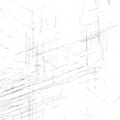 Diagonal Grunge Texture with Scratch Lines on White. Distressed Overlay Background with Rough Noise Effect. Abstract Worn Vector Design for Posters and Prints. Isolated Black on White Texture.
