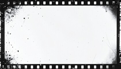 Noisy film frame with heavy noise, dust and grain