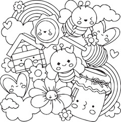 little girl with flowers