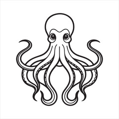 Underwater Octopus – Mysterious Ocean Animal Known for Shape-shifting and Ink Defense