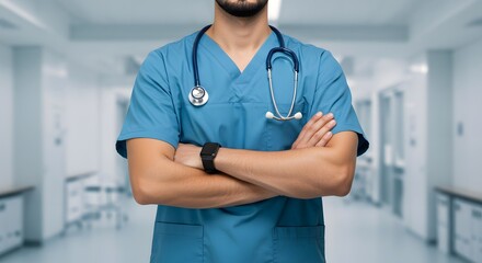 Confident Doctor, Healthcare Professional, Medical Image