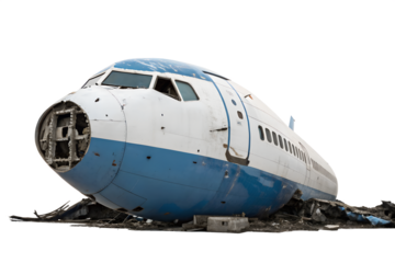 Wrecked Airplane A Haunting Image of Aviation Disaster and Loss