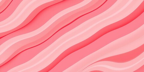 Obraz premium Abstract pastel red wavy stripes seamless pattern background, modern, pink