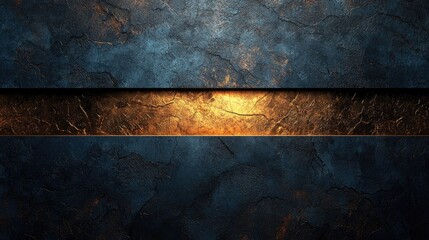 Textured dark blue and gold metallic surface design.