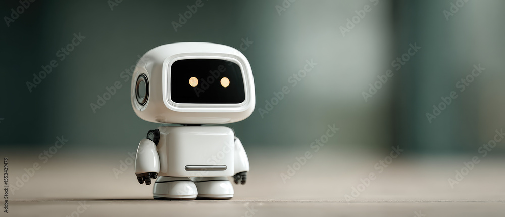 Poster innovative robotics showcase tech exhibition product display modern environment close-up view explor