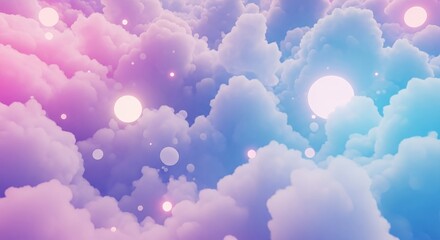 Dreamy Cloudscape: A Pastel Paradise Above