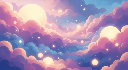 Dreamy Cloudscape: A Pastel Paradise