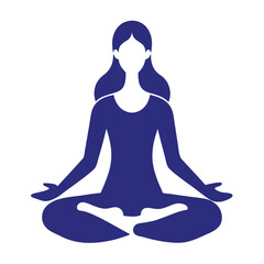 silhouette of a woman in yoga pose